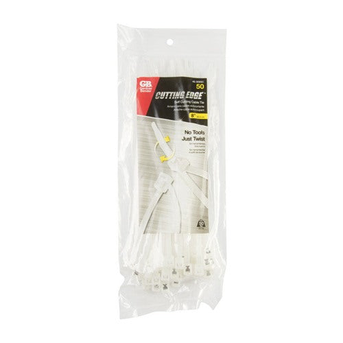 Gardner Bender 8 in. L Clear Self-Cutting Cable Tie 50 pk