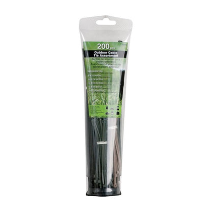 Gardner Bender Assorted Cable Tie 200 pk