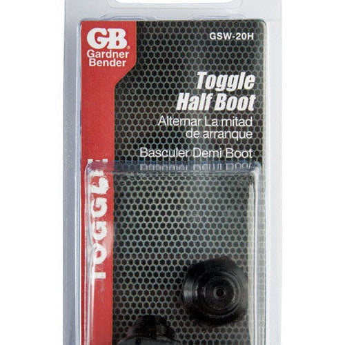 Gardner Bender Half-Boot Toggle Switch Black 2 pk