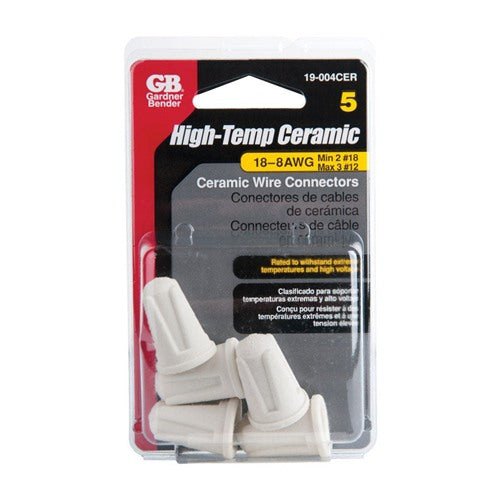 Gardner Bender High Temp Ceramic Wire Connectors 35/64 in. D 5 pk