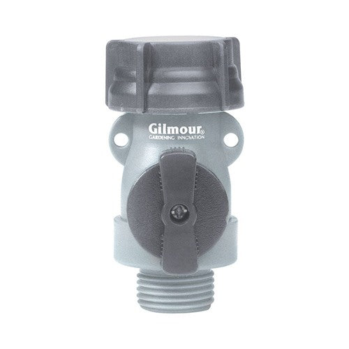 Gilmour 5/8 in. Polymer Threaded Male Hose Shut-off Valve