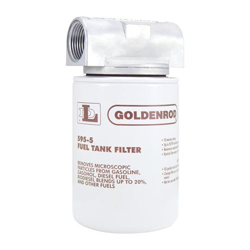 Goldenrod Steel Spin on Fuel Tank Filter 25 gpm
