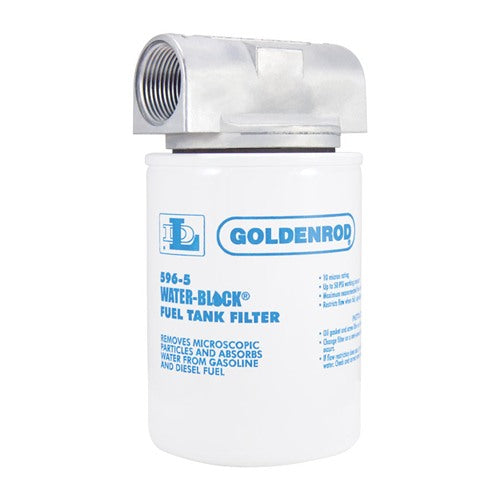 Goldenrod Steel Spin on Water Block Fuel Filter 25 gpm
