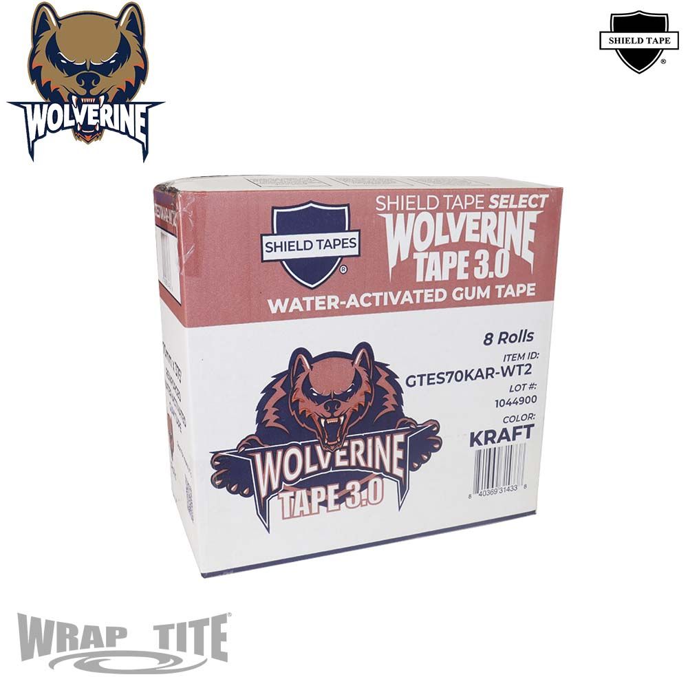 WrapTite Water-Activated Reinforced Gum Tape - GTES70KAR-WT2