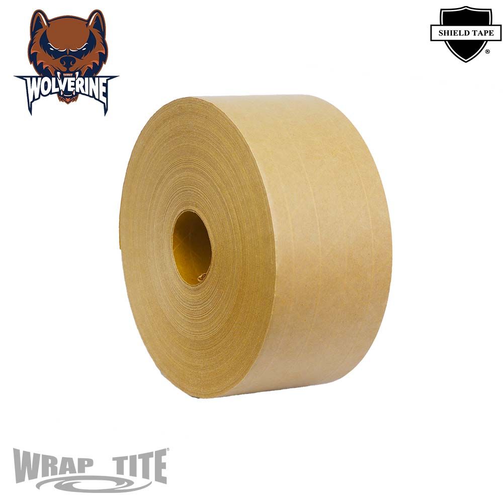 WrapTite Water-Activated Reinforced Gum Tape - GTES70KAR-WT