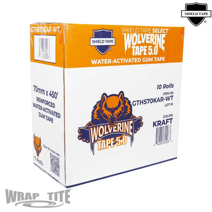 WrapTite Water-Activated Reinforced Gum Tape - GTHS70KAR-WT