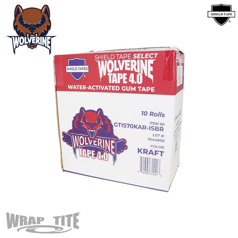 WrapTite Water-Activated Reinforced Gum Tape - GTIS70KAR-ISBR