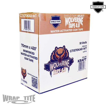 WrapTite Water-Activated Reinforced Gum Tape - GTIS70KAR-WT