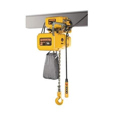 Harrington High Production Electric Hoist With Motorized Trolley