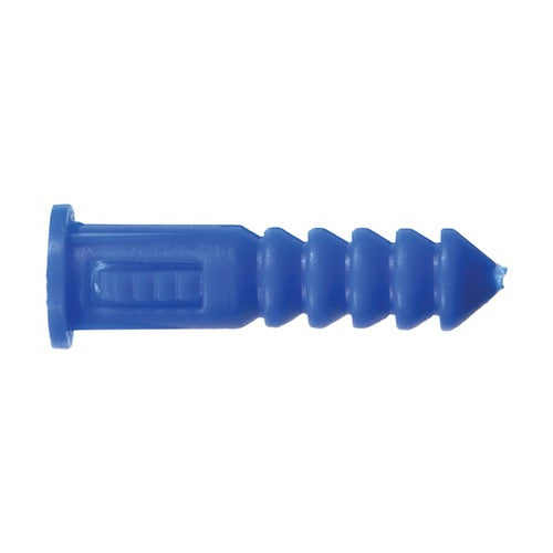 HILLMAN 0.164 in. D X 1-1/4 in. L Plastic Round Head Ribbed Anchor 100 pk