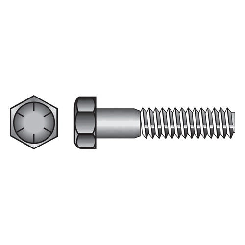 HILLMAN 1/2 in. D X 1-1/4 in. L Heat Treated Steel Hex Head Cap Screw 50 pk — Model 220220