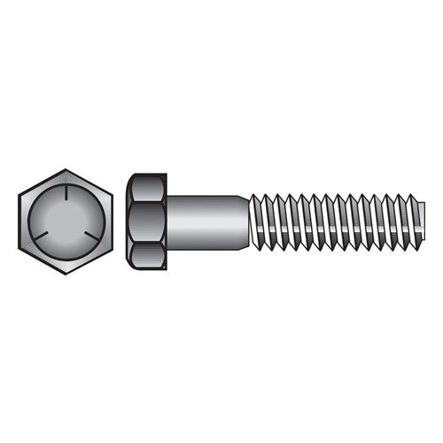 HILLMAN 1/2 in. D X 1-3/4 in. L Heat Treated Zinc Steel Hex Head Cap Screw 25 pk