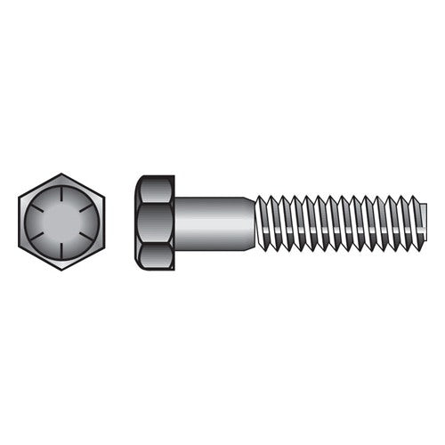 HILLMAN 1/2 in. D X 1 in. L Heat Treated Steel Hex Head Cap Screw 50 pk — Model 220217