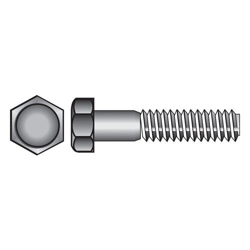 HILLMAN 1/2 in. D X 10 in. L Zinc Plated Steel Hex Bolt 25 pk