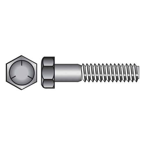 HILLMAN 1/2 in. D X 2 in. L Heat Treated Zinc Steel Hex Head Cap Screw 50 pk