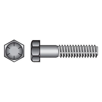 HILLMAN 1/2 in. D X 4-1/2 in. L Heat Treated Steel Hex Head Cap Screw 25 pk — Model 220256
