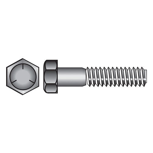 HILLMAN 1/2 in. D X 4-1/2 in. L Heat Treated Zinc Steel Hex Head Cap Screw 25 pk