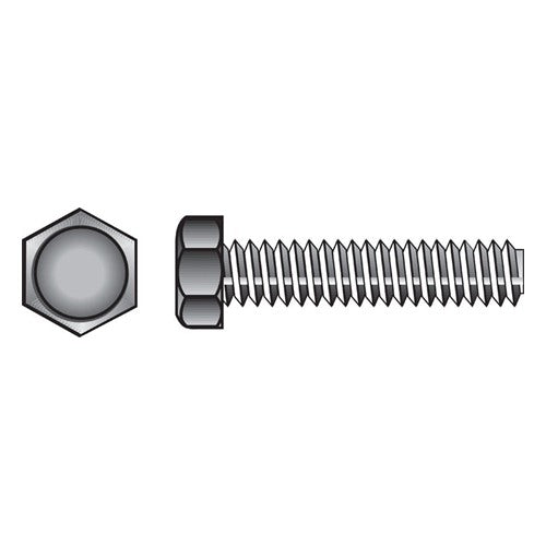 HILLMAN 1/2 in. D X 4 in. L Zinc Plated Steel Hex Tap Bolt 25 pk