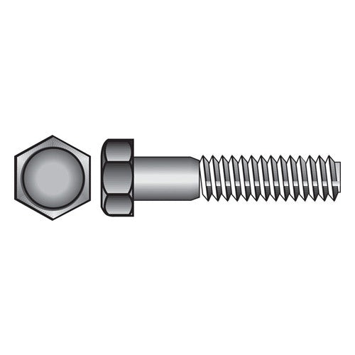 HILLMAN 1/2 in. D X 5 in. L Zinc Plated Steel Hex Bolt 25 pk