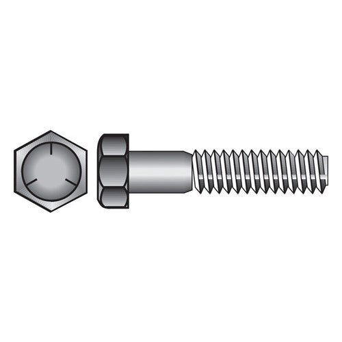 HILLMAN 1/2 in. D X 6 in. L Heat Treated Zinc Steel Hex Head Cap Screw 25 pk