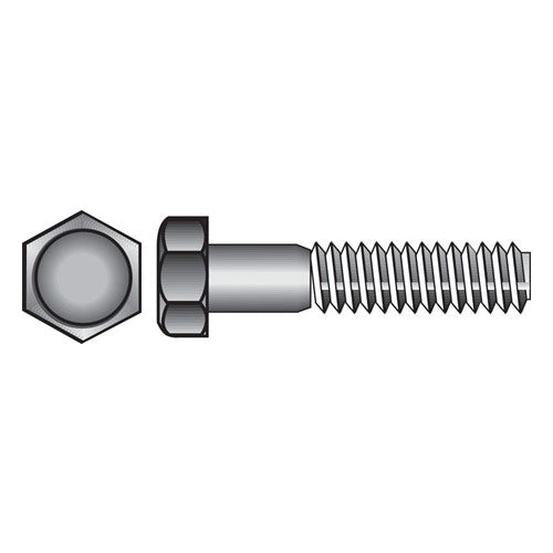 HILLMAN 1/2 in. D X 7-1/2 in. L Zinc Plated Steel Hex Bolt 25 pk
