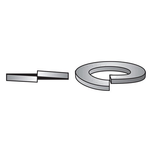 HILLMAN 1/2 in. D Yellow Dichromate Steel Split Lock Washer 50 pk