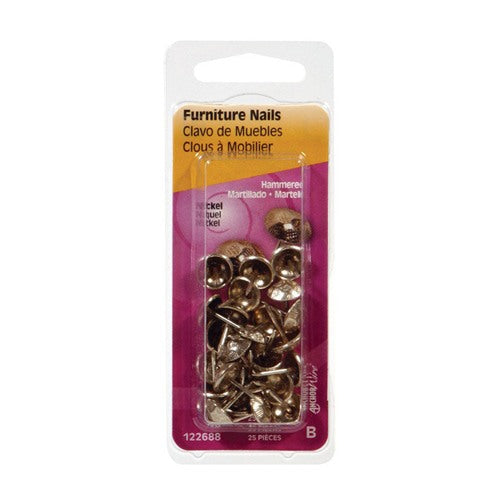 HILLMAN 1/2 in. Furniture Brass Nail Hammered Head
