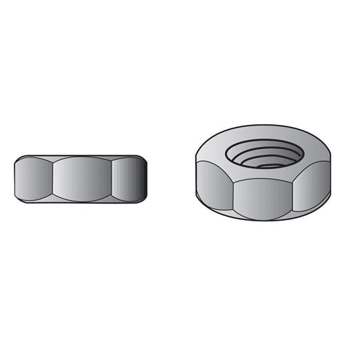Hillman 1/2 in. Hot Dipped Galvanized Steel USS Hex Nut 50 pk