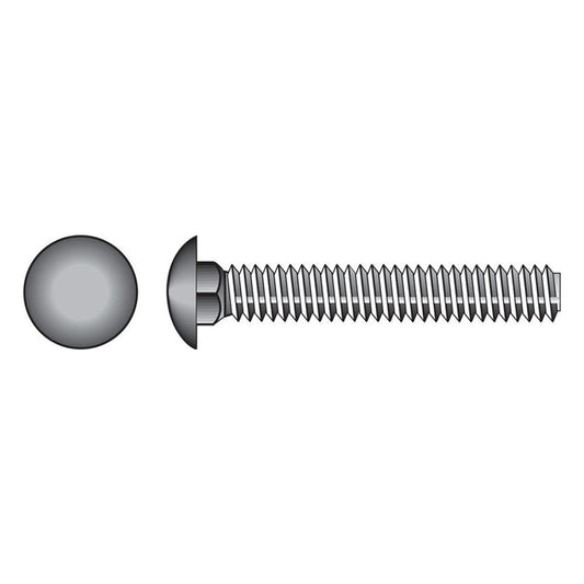 HILLMAN 1/2 in. X 2 in. L Zinc-Plated Steel Carriage Bolt 50 pk