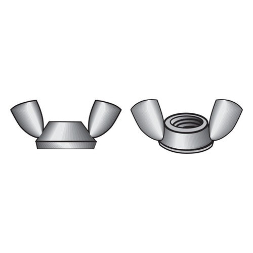 Hillman 1/2 in. Zinc-Plated Steel SAE Wing Nut 50 pk