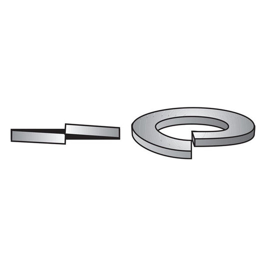 HILLMAN 1/4 in. D Stainless Steel Split Lock Washer 100 pk