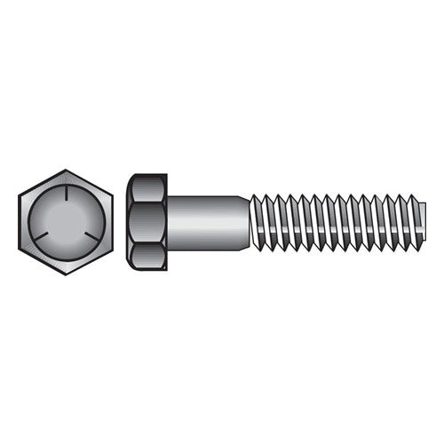 HILLMAN 1/4 in. D X 1-1/2 in. L Heat Treated Zinc Steel Hex Head Cap Screw 100 pk