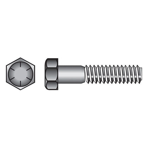 HILLMAN 1/4 in. D X 1/2 in. L Heat Treated Steel Hex Head Cap Screw 100 pk — Model 220003