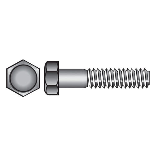 HILLMAN 1/4 in. D X 2-1/4 in. L Zinc Plated Steel Hex Bolt 100 pk