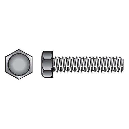 HILLMAN 1/4 in. D X 3-1/2 in. L Zinc Plated Steel Hex Tap Bolt 1 pk