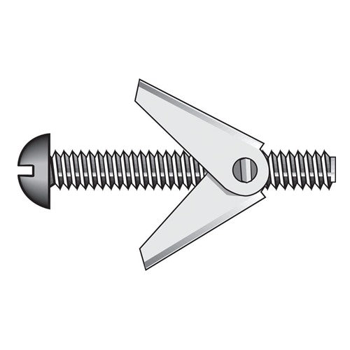 HILLMAN 1/4 in. D X 5 in. L Round Steel Toggle Bolt 50 pk