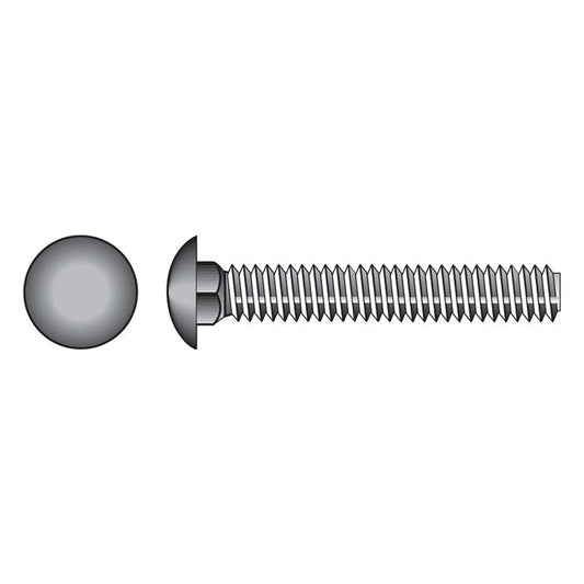HILLMAN 1/4 in. X 1-1/2 in. L Stainless Steel Carriage Bolt 50 pk