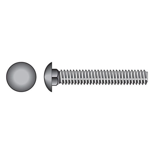 HILLMAN 1/4 in. X 3-1/2 in. L Hot Dipped Galvanized Steel Carriage Bolt 100 pk