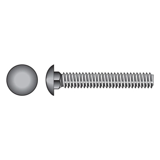 HILLMAN 1/4 in. X 3-1/2 in. L Stainless Steel Carriage Bolt 25 pk