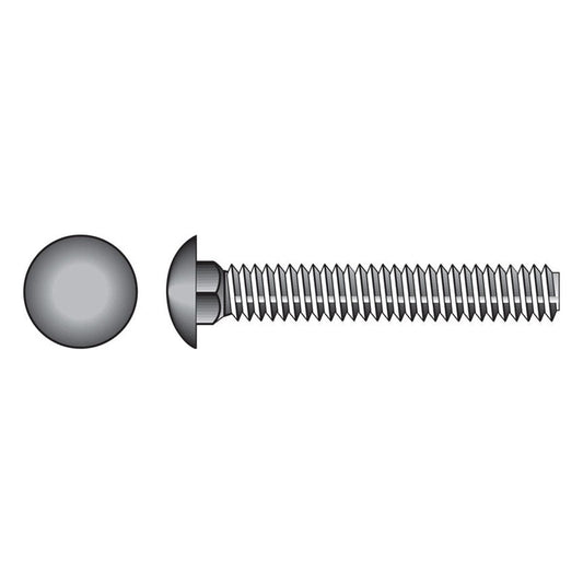 HILLMAN 1/4 in. X 3 in. L Stainless Steel Carriage Bolt 25 pk