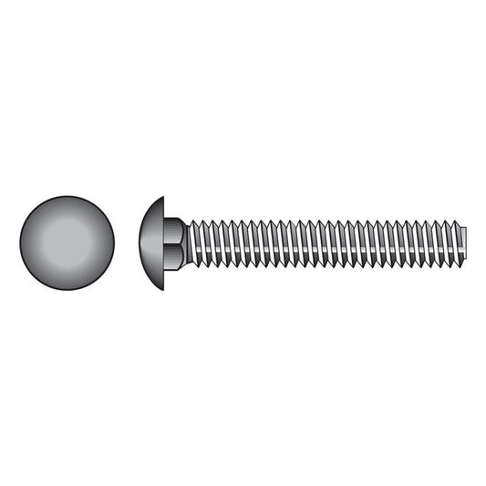 HILLMAN 1/4 in. X 3 in. L Zinc-Plated Steel Carriage Bolt 100 pk