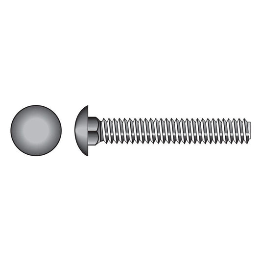 HILLMAN 1/4 in. X 6 in. L Zinc-Plated Steel Carriage Bolt 100 pk
