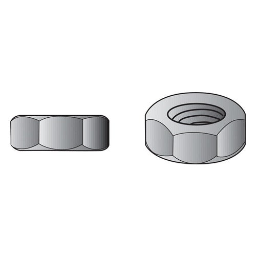 HILLMAN 1/4 in. Zinc-Plated Steel SAE Hex Nut 1 pk