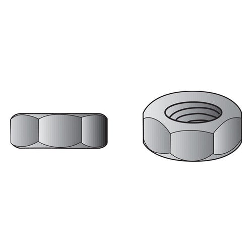 Hillman 1/4 in. Zinc-Plated Steel SAE Screw Nut 100 pk