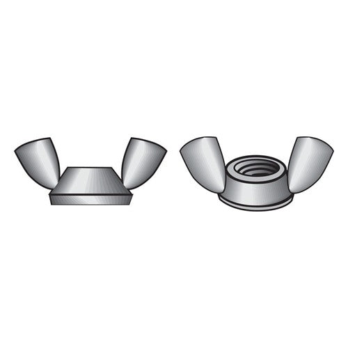 Hillman 1/4 in. Zinc-Plated Steel SAE Wing Nut 100 pk
