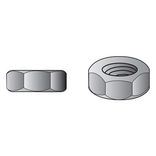 HILLMAN 1/4 in. Zinc-Plated Steel USS Hex Nut 1 pk