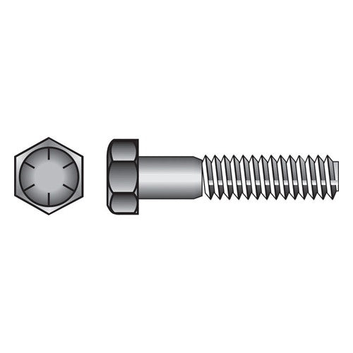 HILLMAN 1 in. D X 3-1/2 in. L Heat Treated Steel Hex Head Cap Screw 10 pk