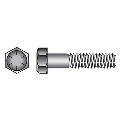 HILLMAN 1 in. D X 6 in. L Heat Treated Steel Hex Head Cap Screw 10 pk