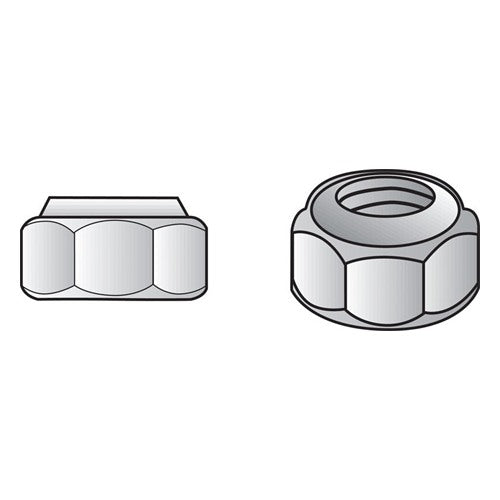 Hillman #10-32 Zinc-Plated Steel SAE Nut 100 pk