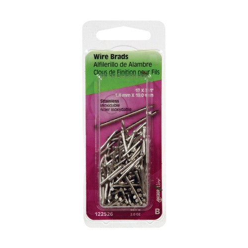 HILLMAN 17 Ga. X 3/4 in. L Stainless Steel Brad Nails 1 pk 2 oz